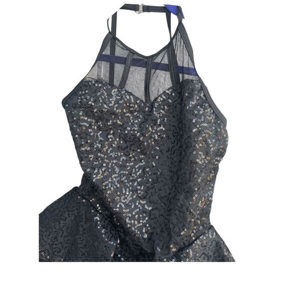 Girls Weissman Balera Girls Sequin Dance Ice Skating Competition Costume Size Me - Picture 3 of 8